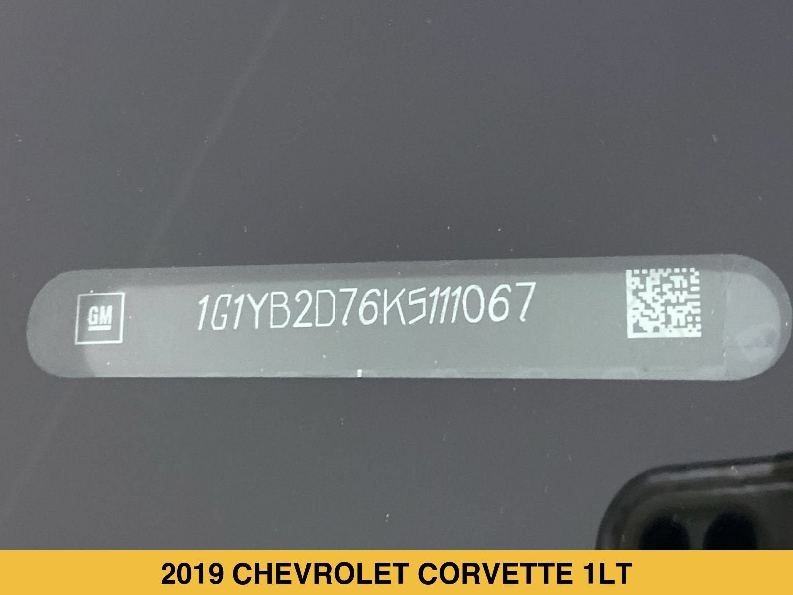 2019 Chevrolet Corvette Stingray 1LT