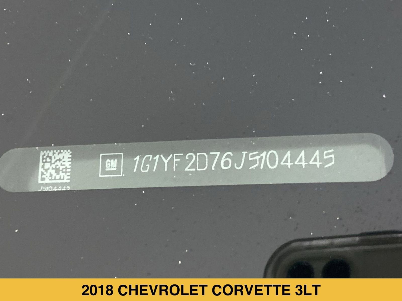 2018 Chevrolet Corvette Stingray 3LT