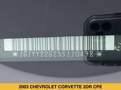 2003 Chevrolet Corvette 2dr Cpe