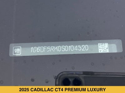 2025 Cadillac CT4 Premium Luxury