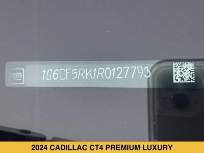 2024 Cadillac CT4 Premium Luxury
