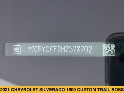 2021 Chevrolet Silverado 1500 Custom Trail Boss