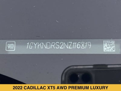 2022 Cadillac XT5 AWD Premium Luxury