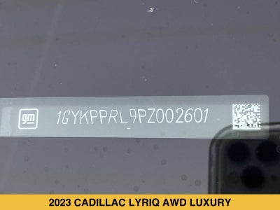 2023 Cadillac LYRIQ Luxury