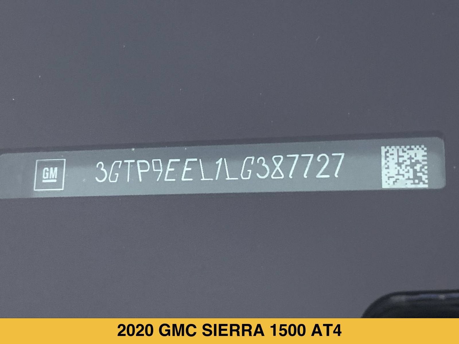 2020 GMC Sierra 1500 AT4