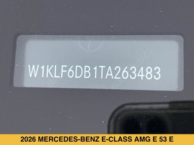 2026 Mercedes-Benz E-Class AMG® E 53 E