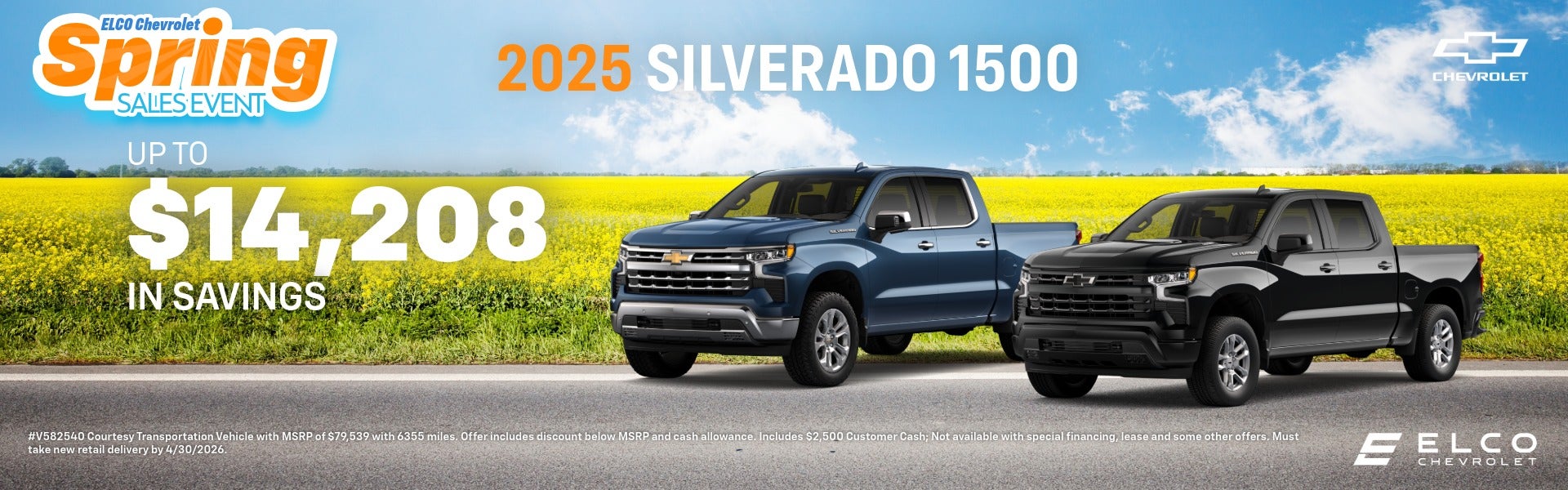 ELCO Silverado Spring Savings
