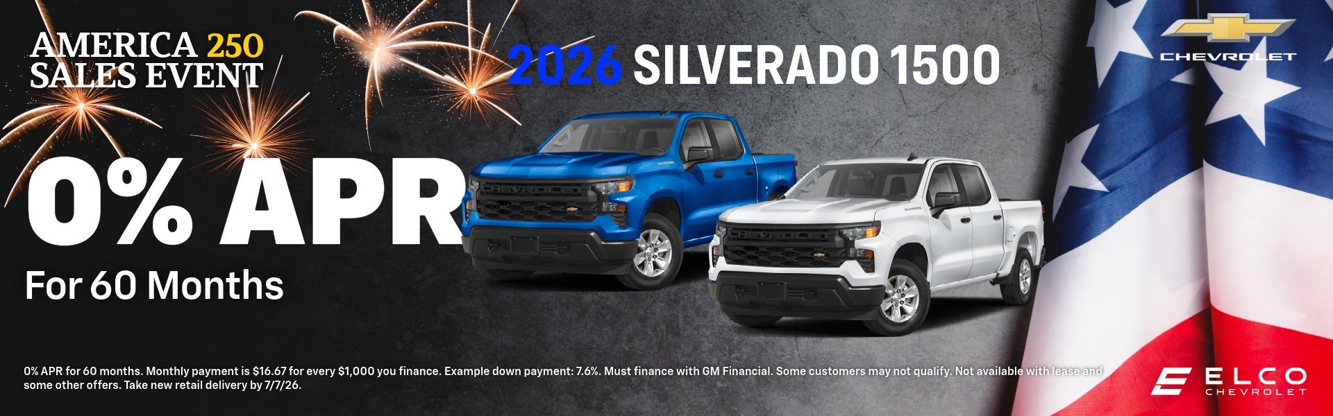 ELCO Chevrolet 0% APR Silverado 1500