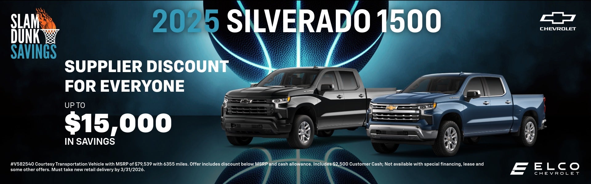 ELCO Chevrolet Silverado Supplier Savings