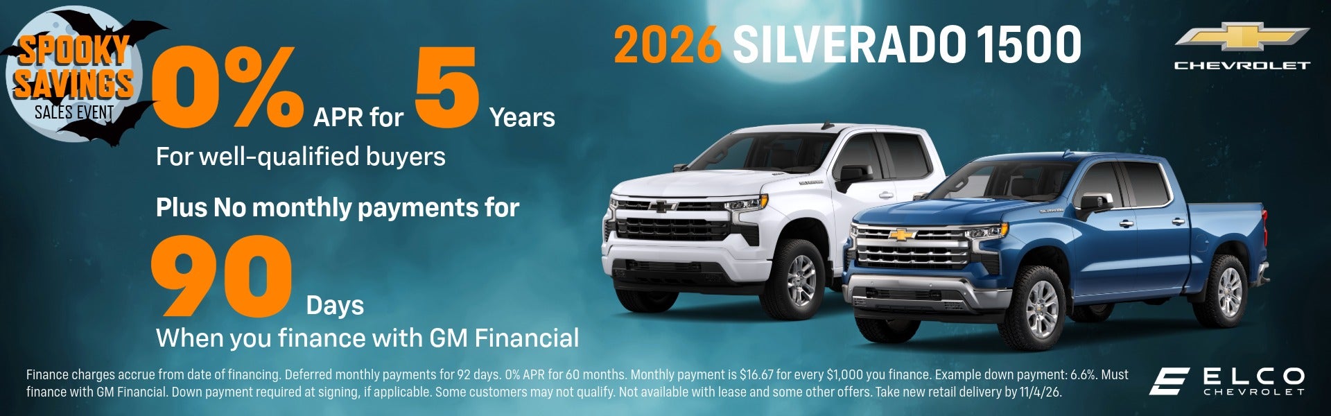 Chevrolet Silverado 1500 0% APR