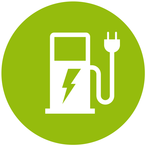 Fully electric charging icon